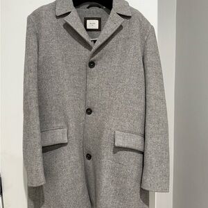 Men's Gray Wool Billy Reid Coat (XL)
